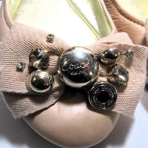 COACH LEXI GLOVE LEATHER PINK BALLET SLIPPER FLATS 6.5 B